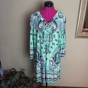 GORGEOUS BEACH BREAK WOMAN TUNIC SWIM COVER UP